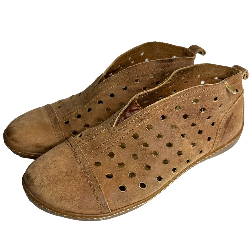 El Naturalista (NOT )Yellow Leather Slip On Loafer Booties Size 8/39